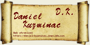 Daniel Kuzminac vizit kartica